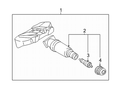 2021 BMW M235i xDrive Gran Coupe Tire Pressure Monitoring REP. KIT, SCREW VALVE FOR RD Diagram for 36106879168