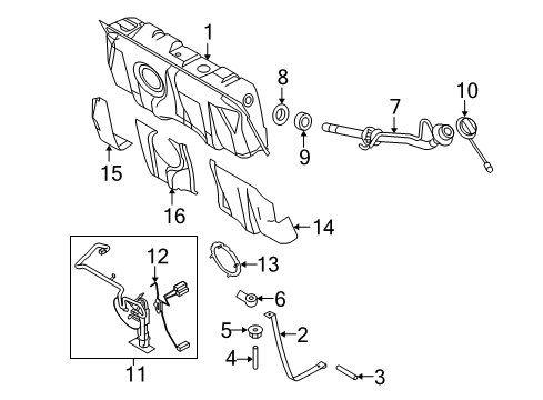 2011 Mercury Grand Marquis Fuel Supply Inertia Switch Diagram for 8W7Z-9341-A