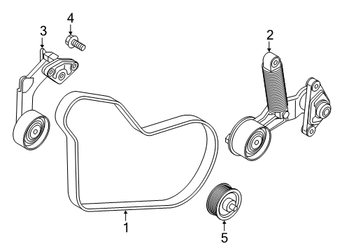 2021 Kia Niro Belts & Pulleys TENSIONER ASSY-HYDRA Diagram for 2528303HA2