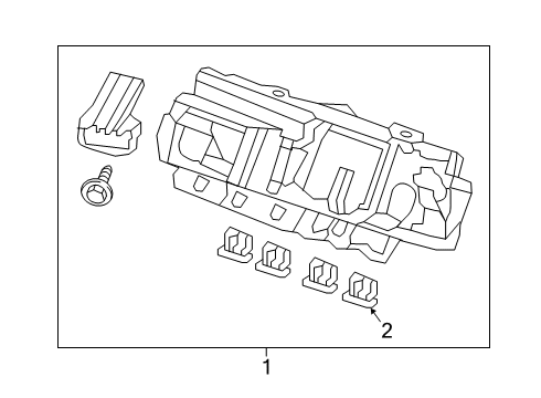 2019 Honda Passport Fuse & Relay Box Assembly, Fuse Diagram for 38200-TGS-A01