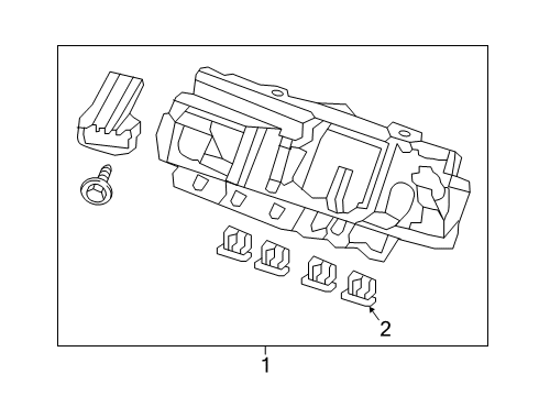 2022 Honda Passport Fuse & Relay BOX ASSY-, FUSE Diagram for 38200-TGS-A22