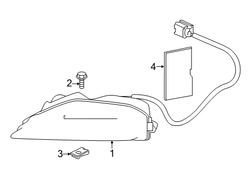 2015 Infiniti QX80 Signal Lamps Turn Signal Lamp Assy-Front, LH Diagram for 26135-5ZA0A