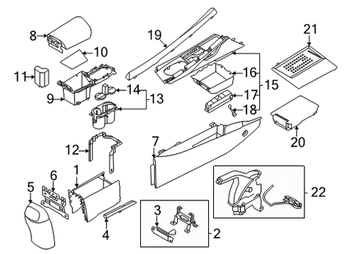 2021 Hyundai Elantra Parking Brake Cable Assembly-Parkng Brake Diagram for 59750-AA000