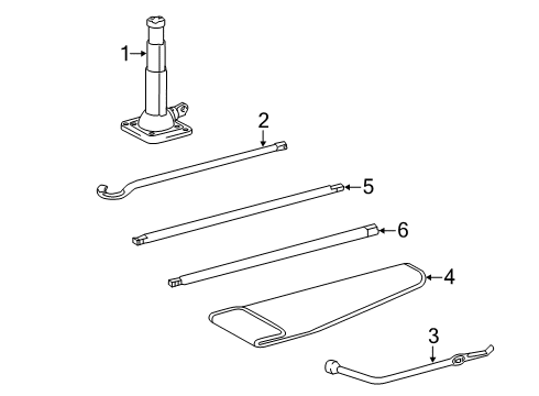 2019 Toyota Tundra Jack & Components Tool Bag Diagram for 09120-0C051