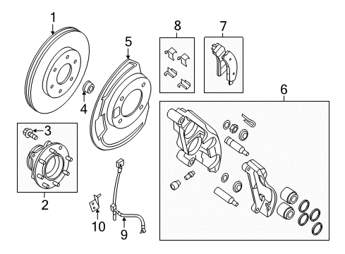 2013 Nissan NV2500 Front Brakes Hose Assembly-Brake Front Diagram for 46210-1PA0B