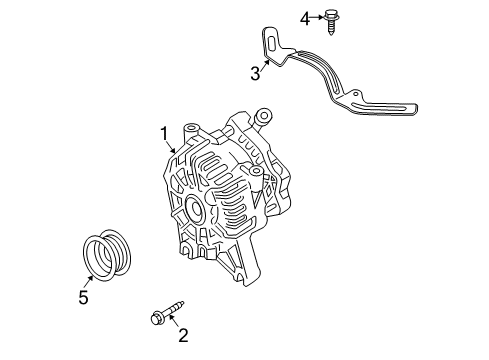 2003 Lincoln Navigator Alternator Alternator Diagram for 6U2Z-10V346-DVRM