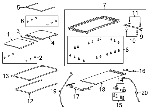 2019 Ram 1500 Sunroof Wiring-SUNROOF Diagram for 68357675AA