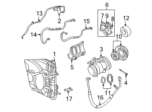 1998 Dodge Intrepid Air Conditioner EVAPORATOR-Air Conditioning Diagram for 5011079AB