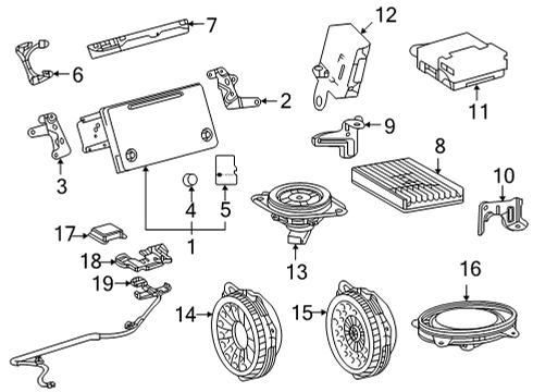 2016 Toyota Mirai Sound System Receiver Diagram for 86180-35050