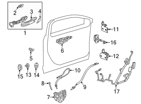 2020 Cadillac CT5 Front Door Window Regulator Diagram for 84718516