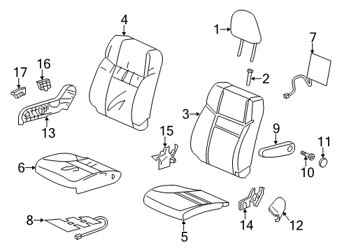 2013 Honda CR-V Heated Seats Trim Cover (Sienna Beige) Diagram for 04811-T0G-L80ZA