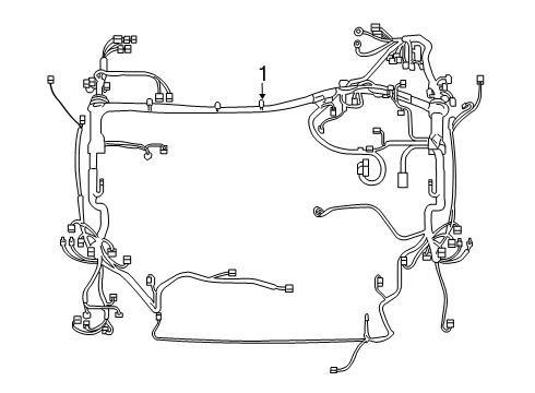 2019 Toyota RAV4 Wiring Harness Engine Harness Diagram for 82111-4AU70