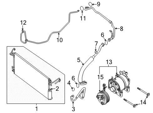 2017 Nissan NV2500 Switches & Sensors Standard Hardware (Bolt) Diagram for 081B6-8801A