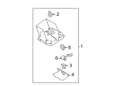 2014 Toyota Avalon Overhead Console Map Lamp Bulb Diagram for 84999-07020