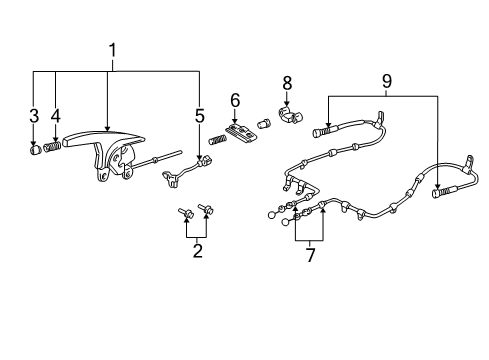 1992 Acura NSX Switches Pin, Brake Wire End Diagram for 43471-SD2-930
