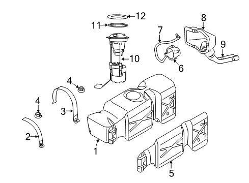 2015 Ram 3500 Diesel Fuel Supply Hose-Fuel Filler Diagram for 68165885AA