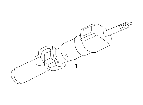 1998 GMC C1500 Steering Column, Steering Wheel & Trim Column Asm, Steering Diagram for 26083600