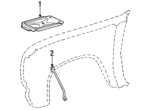 1989 Dodge D100 Battery Battery Cable Diagram for 56006418