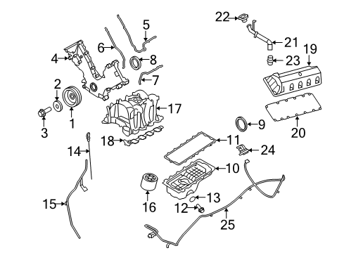 2009 Ford E-150 Intake Manifold Intake Manifold Diagram for 9L3Z-9424-D