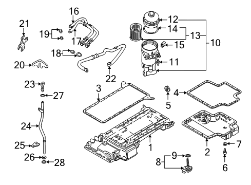 2001 BMW M5 Senders Holder Diagram for 11437840407