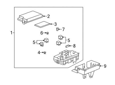 2004 Cadillac XLR Blower Motor & Fan Junction Block Diagram for 10339549