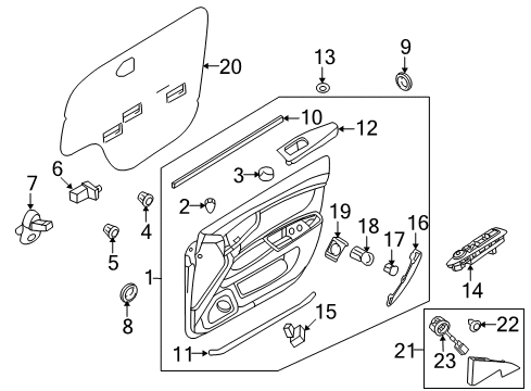 2010 Kia Optima Interior Trim - Front Door Switch Assembly-Trunk Lid Diagram for 935553K000S8