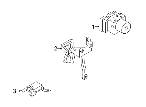 2010 Kia Soul ABS Components Sensor Assembly-YAW Rate Diagram for 956302K000