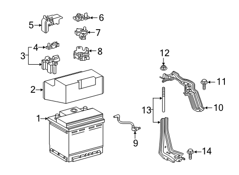 2020 Toyota RAV4 Battery Battery Diagram for 28800-25030