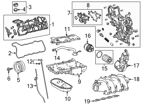 2022 Lexus LC500 Engine Parts Tank Assy, Intake Air Surge Diagram for 17190-38030