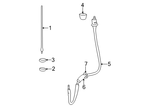 2000 Jeep Grand Cherokee Antenna & Radio Plug Diagram for 4373728