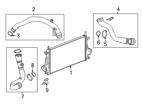 2016 Buick Verano Intercooler Outlet Hose Diagram for 13265278