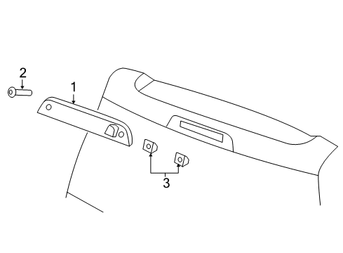 2015 Jeep Patriot High Mount Lamps Lamp-LIFTGATE CHMSL Diagram for 5116236AG