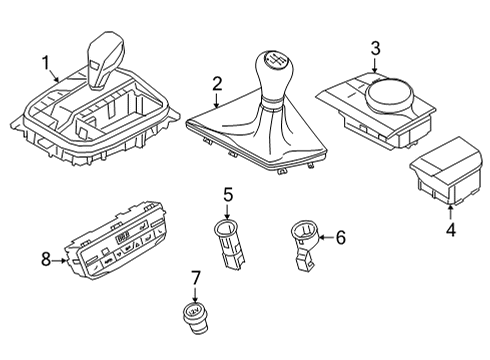 2021 BMW M440i xDrive Electrical Components - Console PLUG-IN SOCKET Diagram for 61347947769