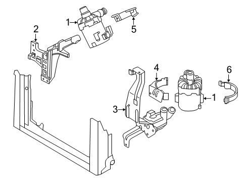 2015 BMW M5 Water Pump Water Pump Diagram for 17122284124