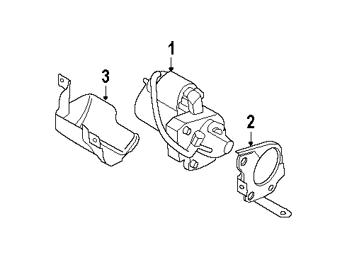 2004 Nissan Maxima Starter Motor Assy-Starter Diagram for 23300-8Y000