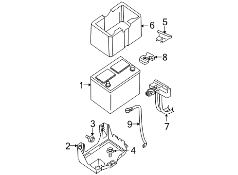 2014 Nissan Titan Battery Harness-EGI Diagram for 24011-9FM0B