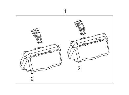 2020 Lexus ES350 License Lamps License Lamp Assembly Diagram for 81204-47010