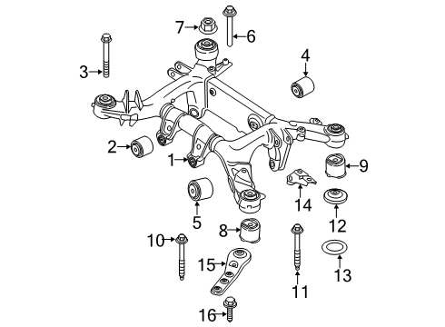 2020 BMW M760i xDrive Suspension Mounting - Rear SUPPORTING BRACKET Diagram for 31508699441