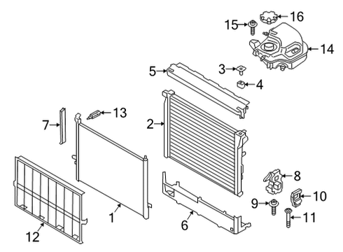 2021 BMW M850i xDrive Gran Coupe Powertrain Control Radiator Diagram for 17118484639