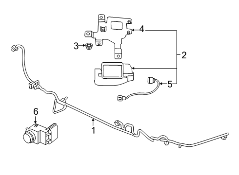 2021 Kia Forte Parking Aid Wiring-EXTENTION, RH Diagram for 99157M6000