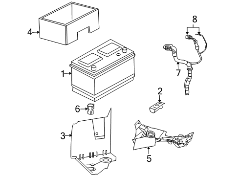 2008 Dodge Dakota Battery Battery Wiring Diagram for 4801621AC