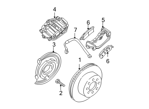 2005 Chevrolet Suburban 2500 Rear Brakes Hose Asm-Rear Brake Diagram for 15125395