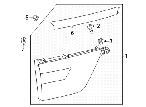 2021 Nissan Armada Backup & Tail Lamps Combination Lamp Assy-Rear, LH Diagram for 26555-6JL1B