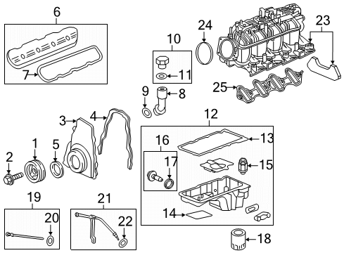 2015 GMC Sierra 2500 HD Throttle Body Throttle Body Diagram for 12678311