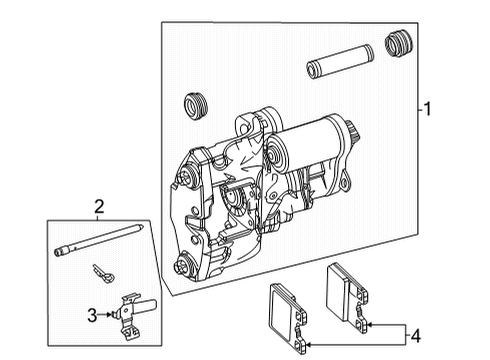 2022 Chevrolet Corvette Parking Brake Parking Brake Bolt Diagram for 11546414