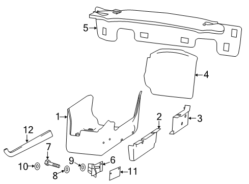 2017 Dodge Viper Interior Trim - Pillars, Rocker & Floor Pad-Interior Diagram for 1UL86DX9AD