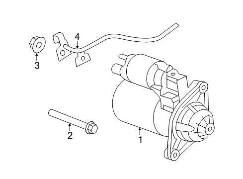 2012 Dodge Avenger Starter Engine Starter Diagram for RL029584AA