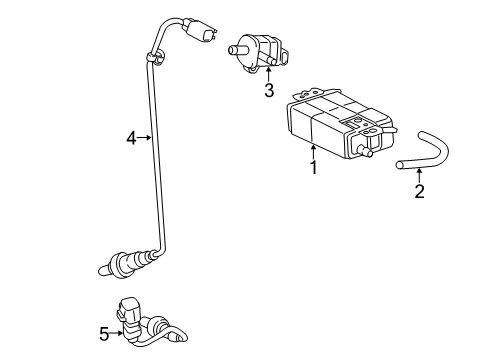 2014 Scion iQ Emission Components PCV Valve Diagram for 12204-47050