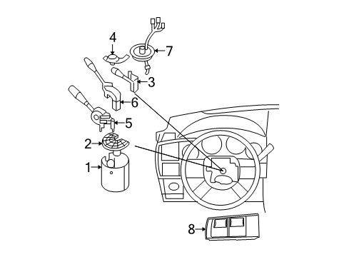 2007 Dodge Charger Shroud, Switches & Levers Switch-Speed Control Diagram for 68003510AB