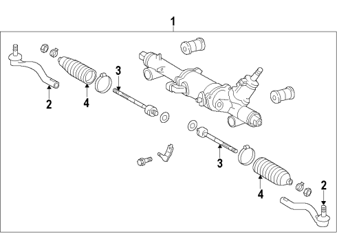 2014 Lexus IS250 Steering Gear & Linkage Multiple-PNC Diagram for 89650-53221